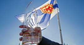 Community Spirit Award with nova scotia flag